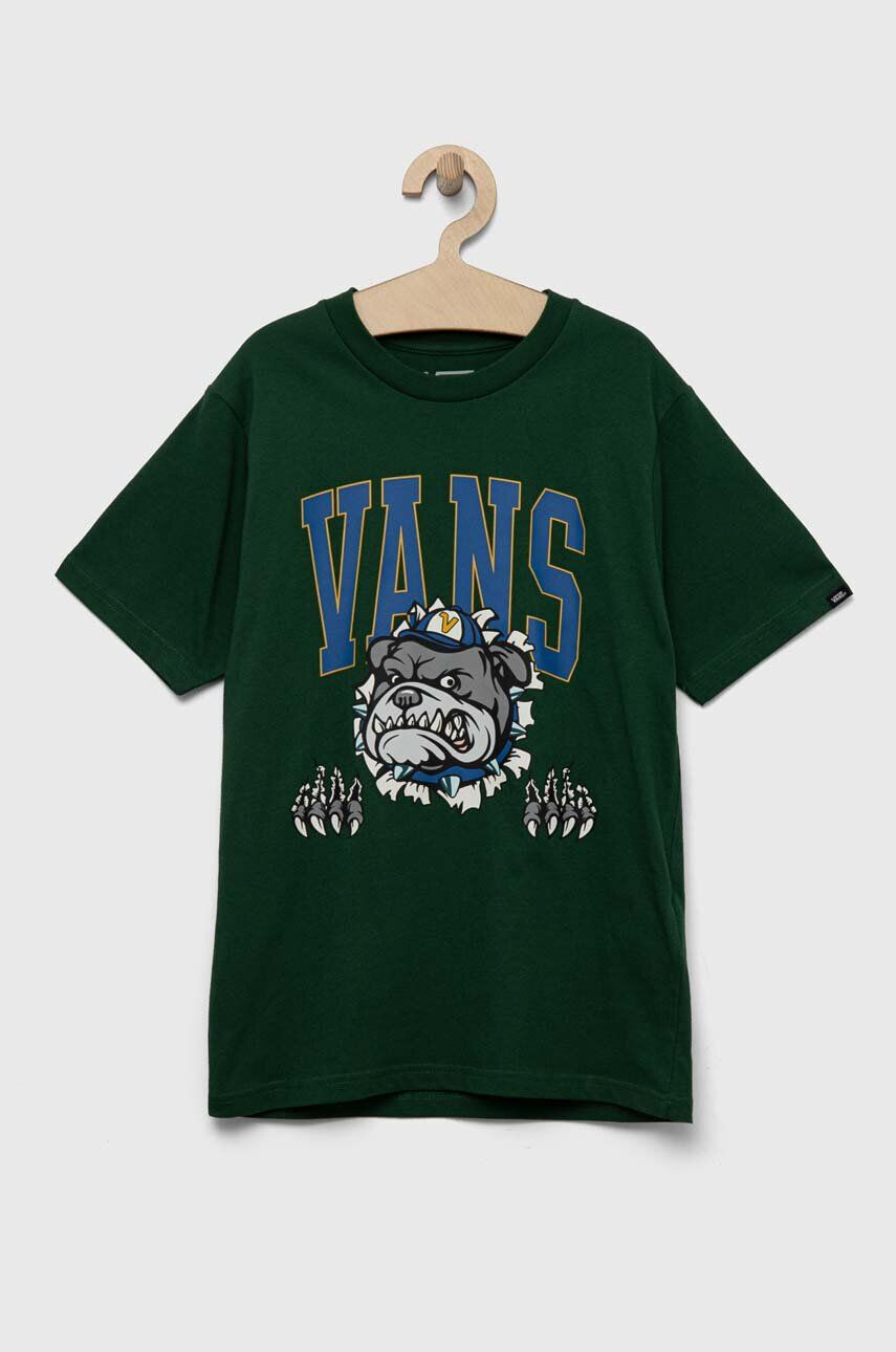 Vans Детска памучна тениска VARSITY BULLDOG SS EDEN - Pepit.bg