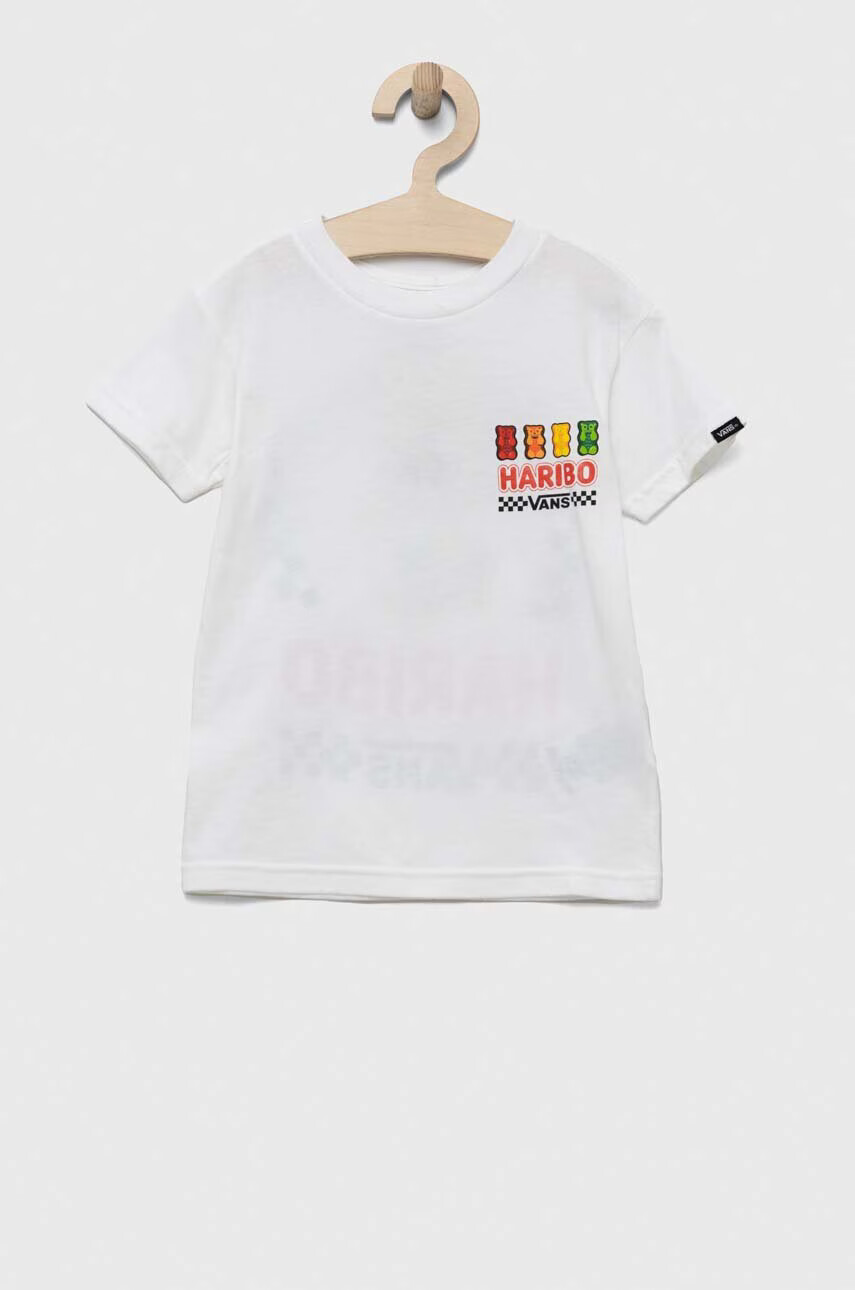 Vans Детска памучна тениска x Haribo в бяло с принт - Pepit.bg