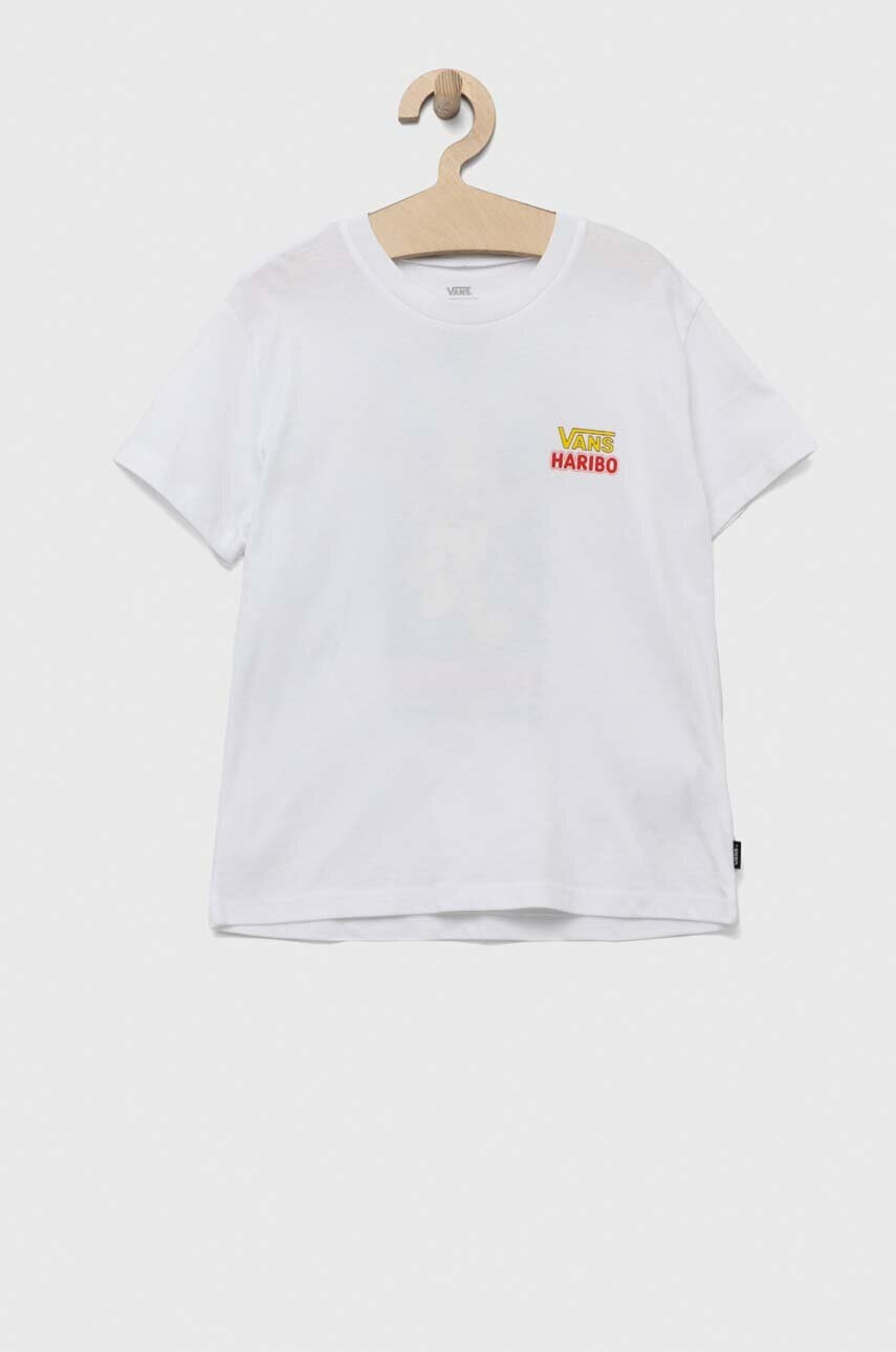 Vans Детска памучна тениска x Haribo в бяло с принт - Pepit.bg