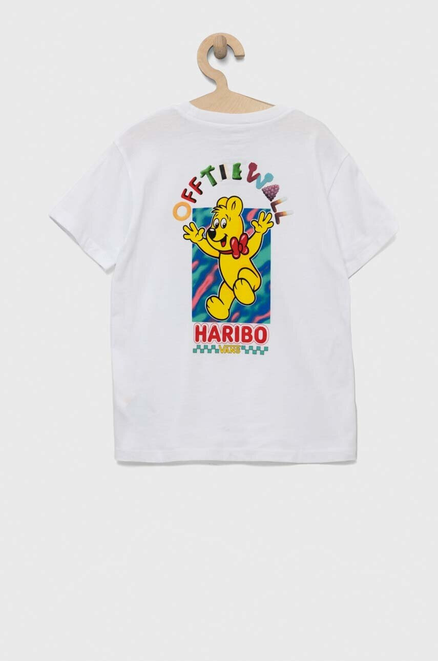 Vans Детска памучна тениска x Haribo в бяло с принт - Pepit.bg