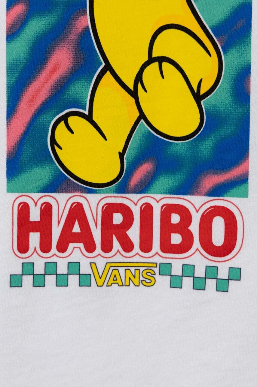 Vans Детска памучна тениска x Haribo в бяло с принт - Pepit.bg