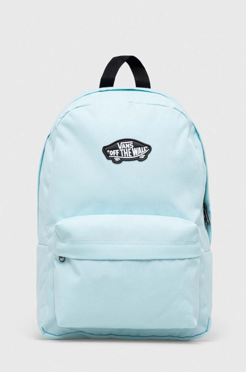 Vans Детска раница BY NEW SKOOL BACKPAC BLUE GLOW в синьо малък размер с изчистен дизайн - Pepit.bg