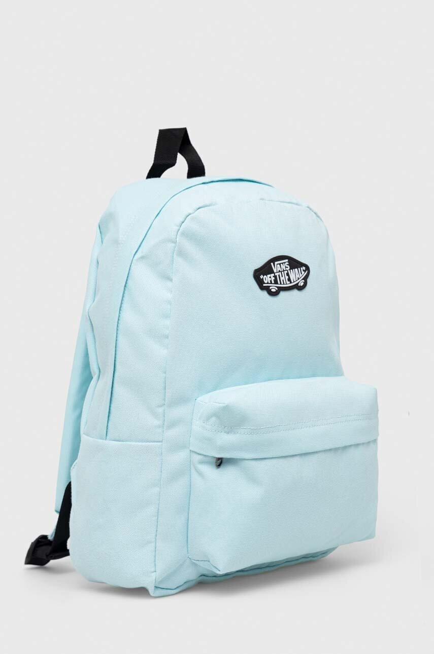 Vans Детска раница BY NEW SKOOL BACKPAC BLUE GLOW в синьо малък размер с изчистен дизайн - Pepit.bg