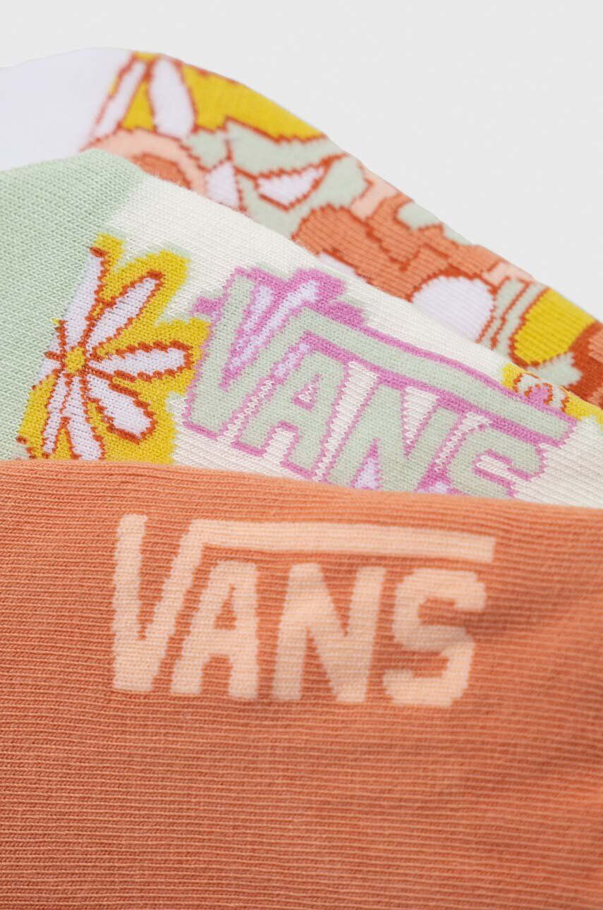 Vans Детски чорапи PSYCHEDELIC FLORAL CANO SUN BAKED (2 чифта) в оранжево - Pepit.bg