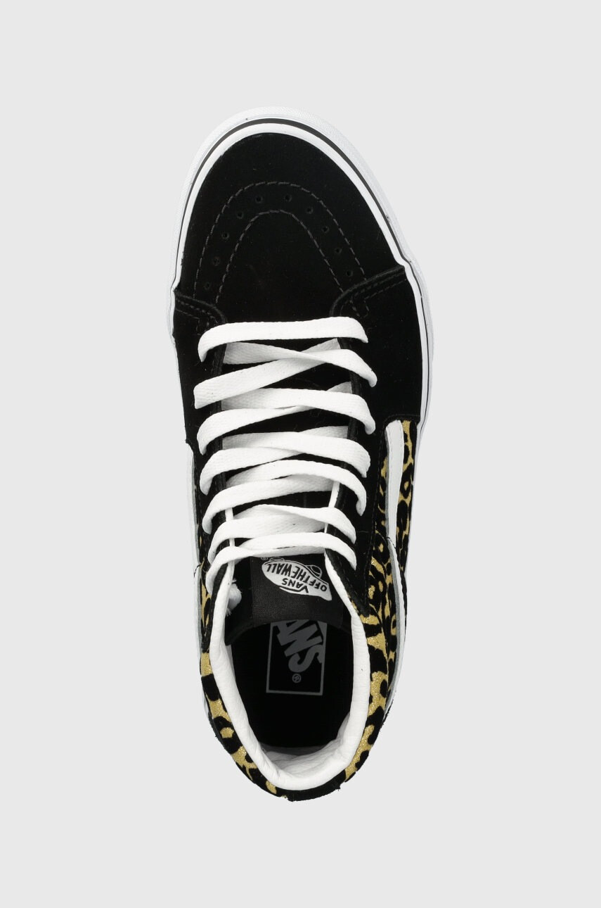Vans Детски кожени кецове в черно - Pepit.bg