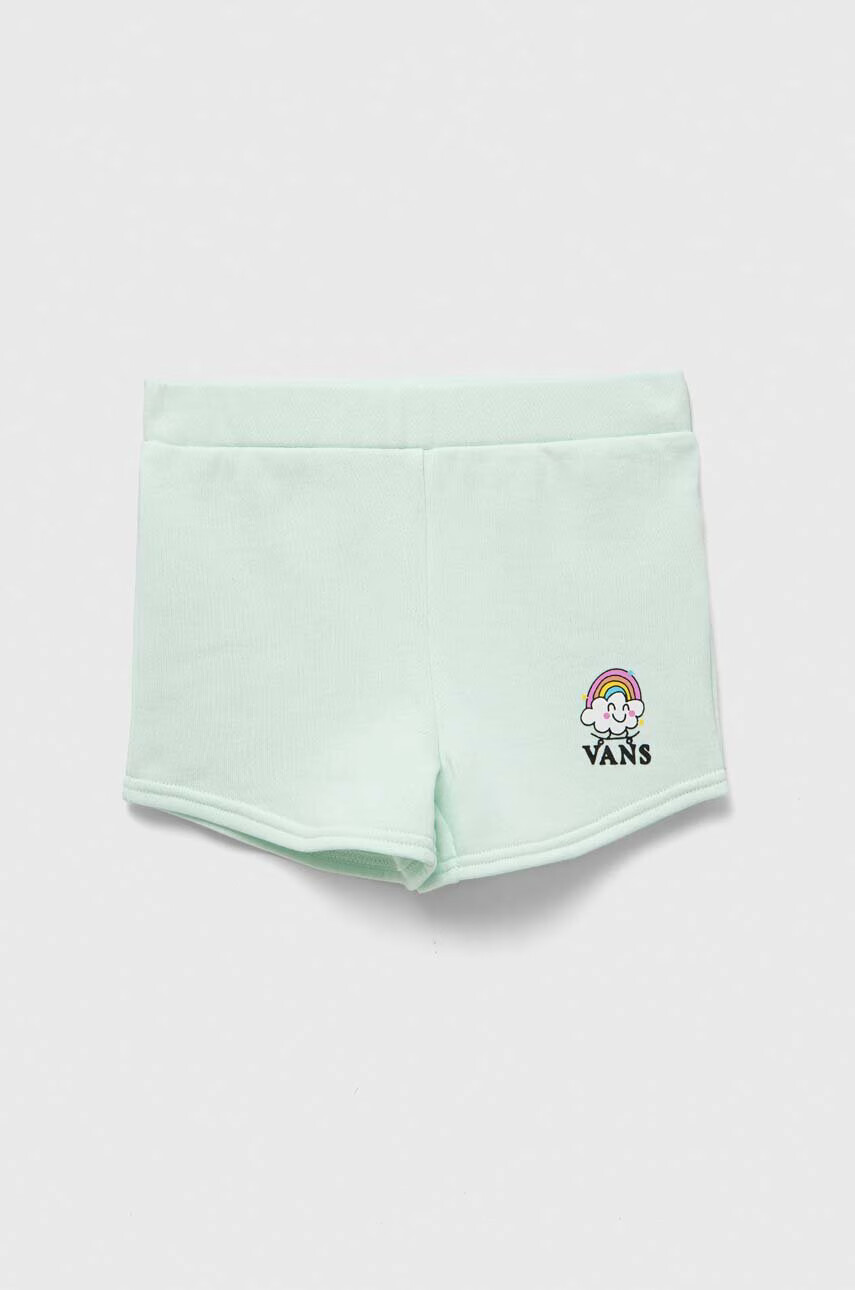 Vans Детски къси панталони RAINBOW RIDER SHORT CLEARLY AQUA в зелено с принт - Pepit.bg