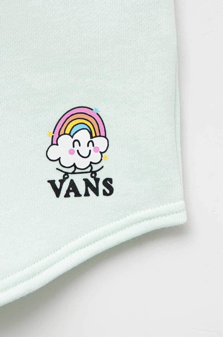 Vans Детски къси панталони RAINBOW RIDER SHORT CLEARLY AQUA в зелено с принт - Pepit.bg
