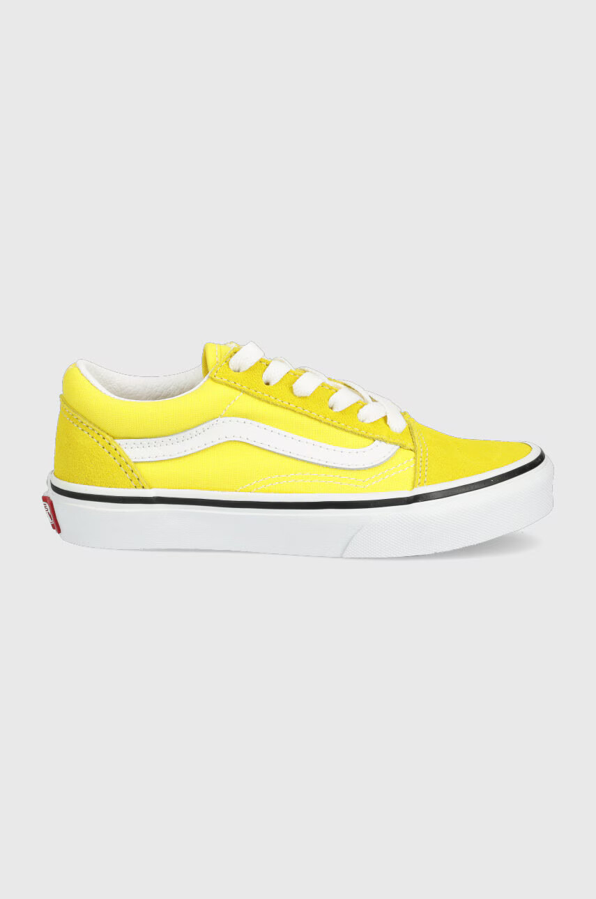 Vans Детски ниски кецове в жълто - Pepit.bg