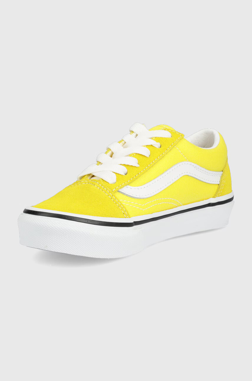 Vans Детски ниски кецове в жълто - Pepit.bg