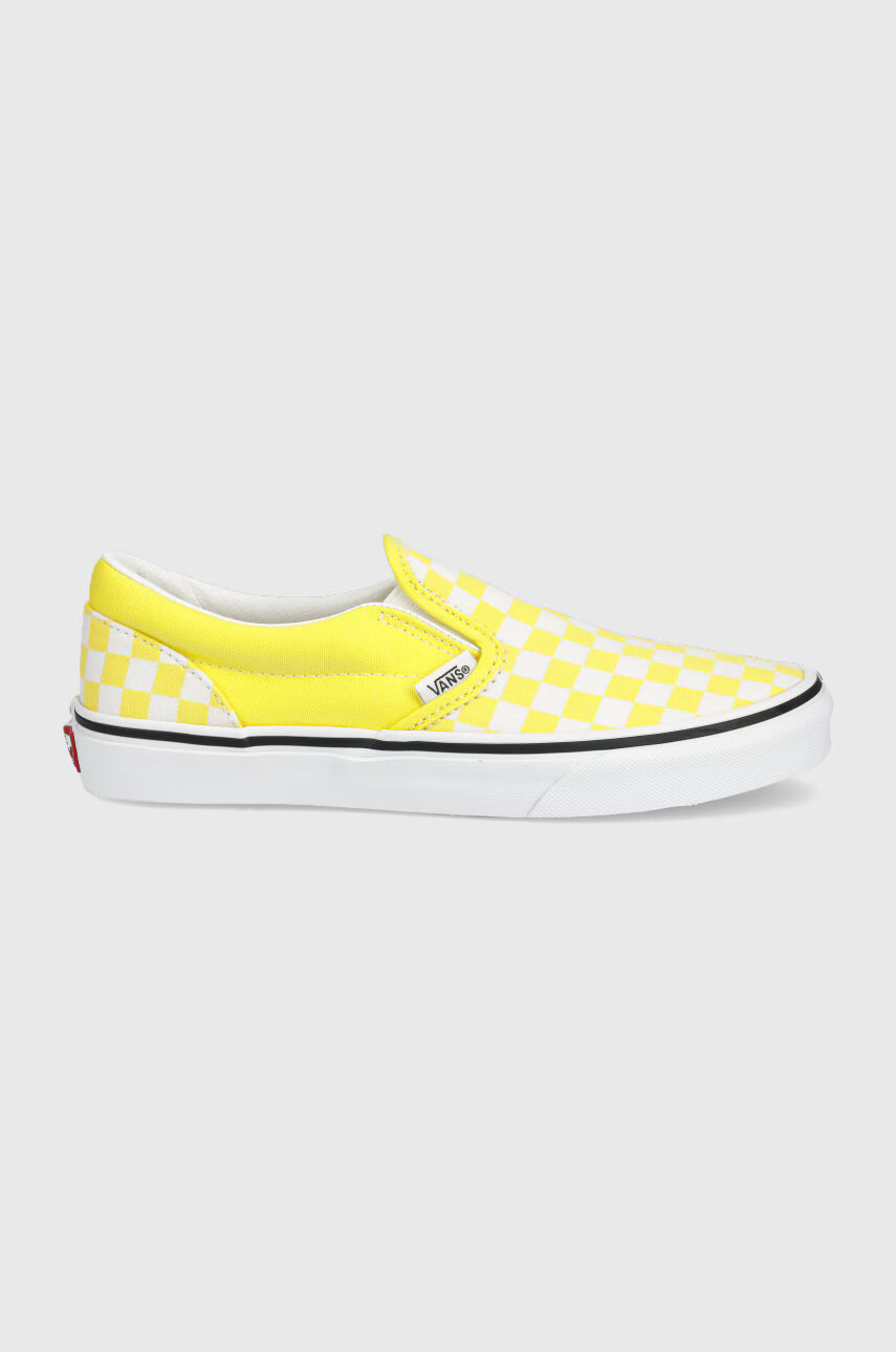 Vans Детски ниски кецове в жълто - Pepit.bg