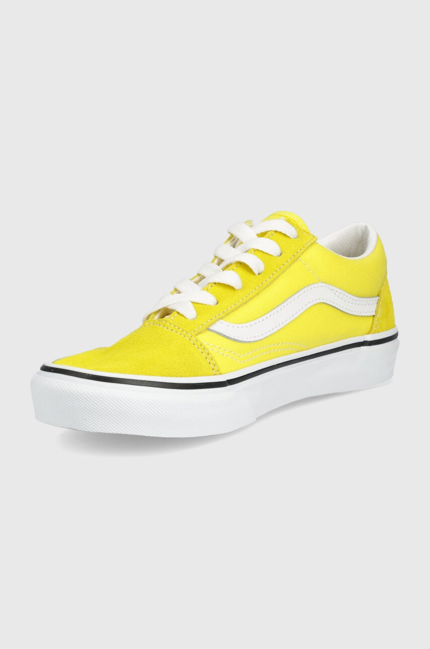 Vans Детски ниски кецове в жълто - Pepit.bg