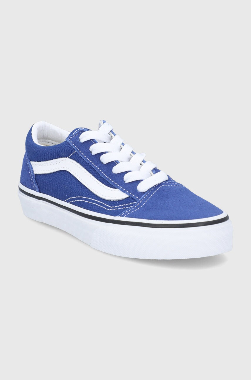 Vans Детски ниски кецове в лилаво - Pepit.bg