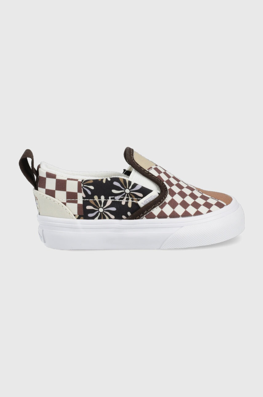 Vans Детски ниски кецове в кафяво - Pepit.bg