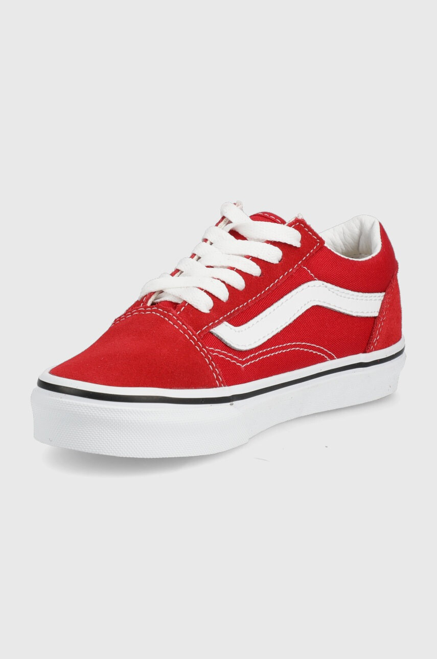 Vans Детски ниски кецове в червено - Pepit.bg