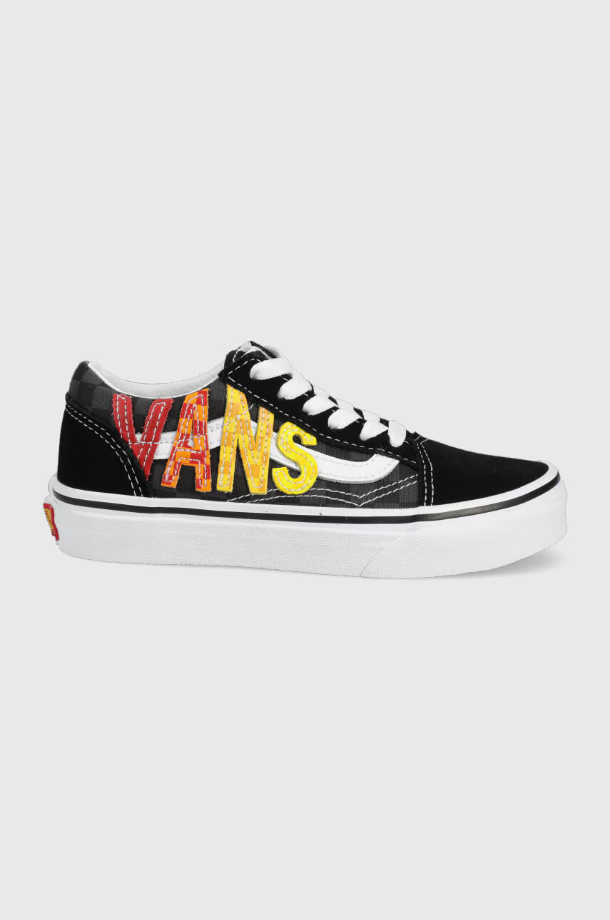 Vans Детски ниски кецове в черно - Pepit.bg