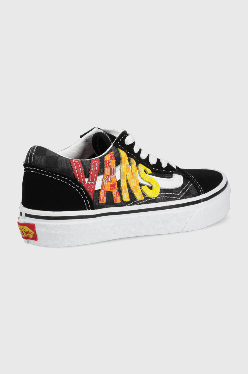 Vans Детски ниски кецове в черно - Pepit.bg