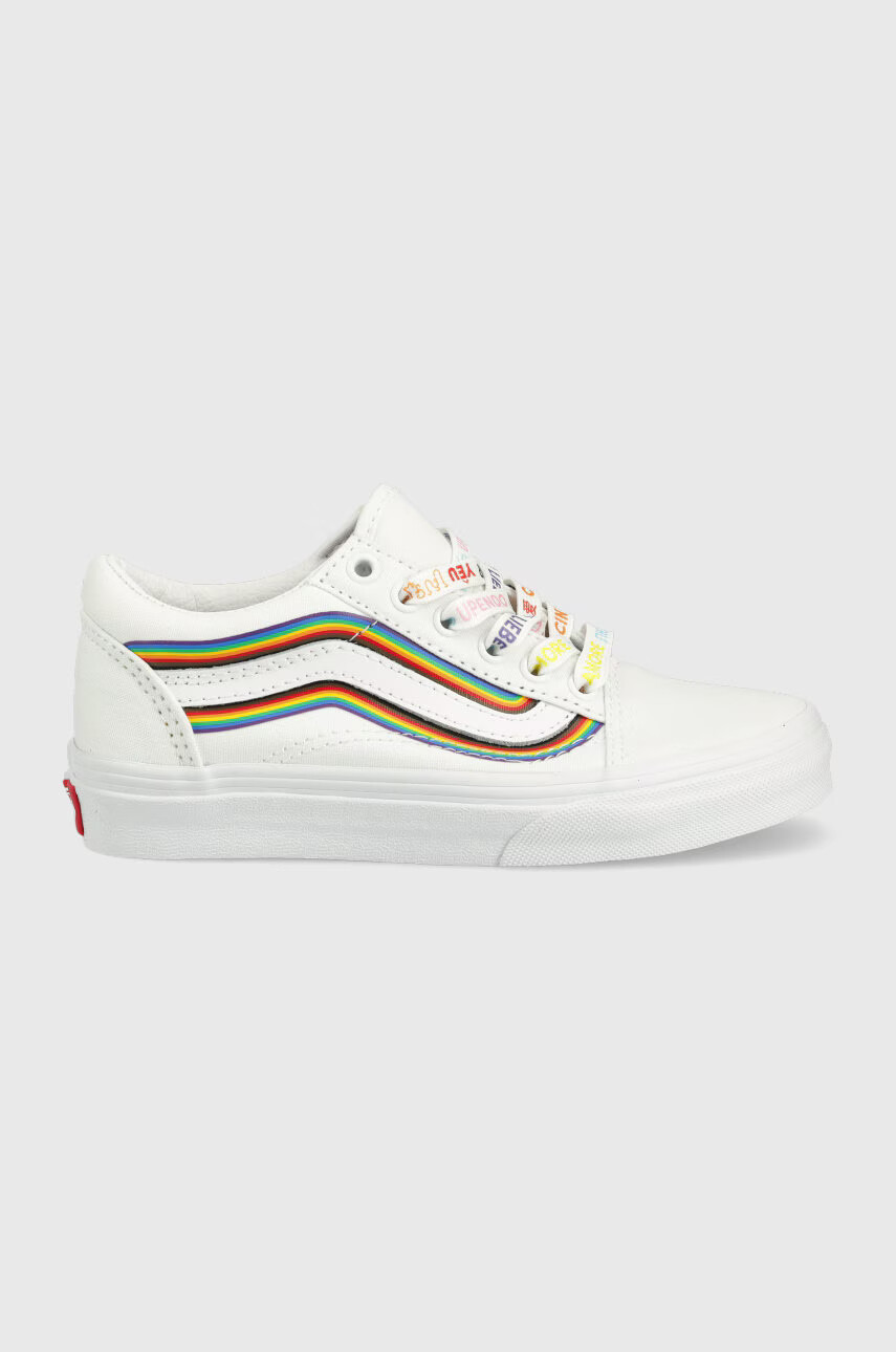 Vans Детски ниски кецове в бяло - Pepit.bg
