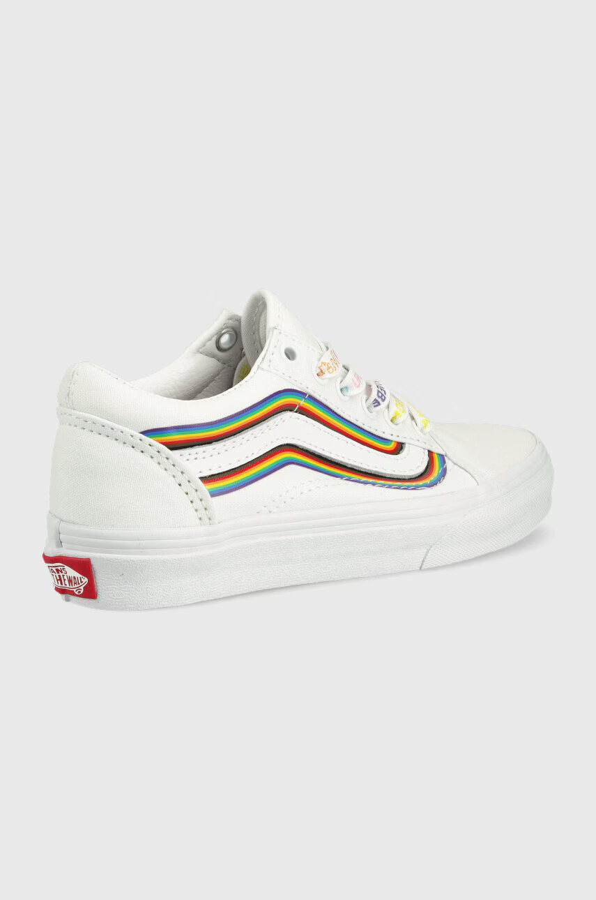 Vans Детски ниски кецове в бяло - Pepit.bg