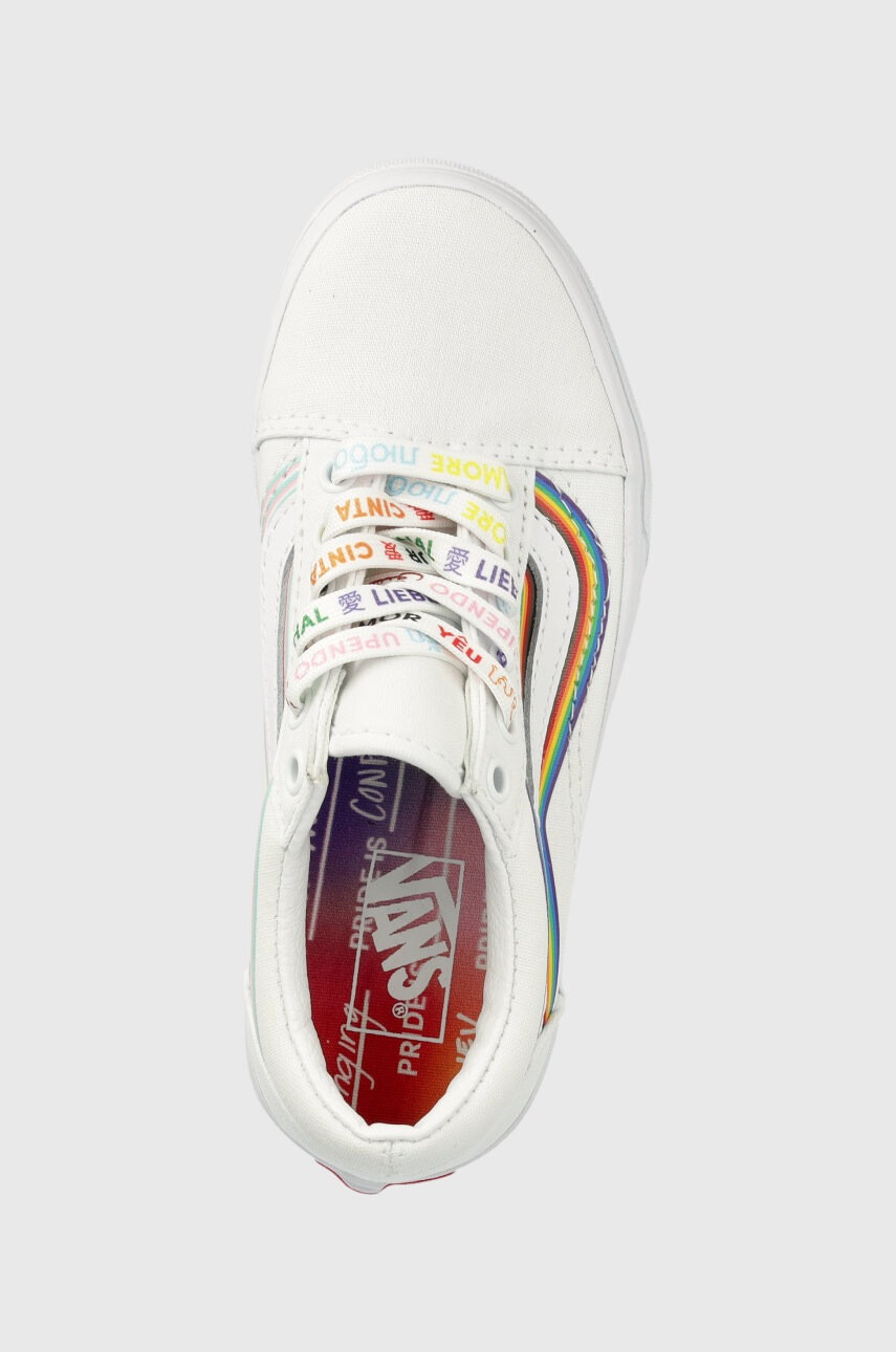 Vans Детски ниски кецове в бяло - Pepit.bg