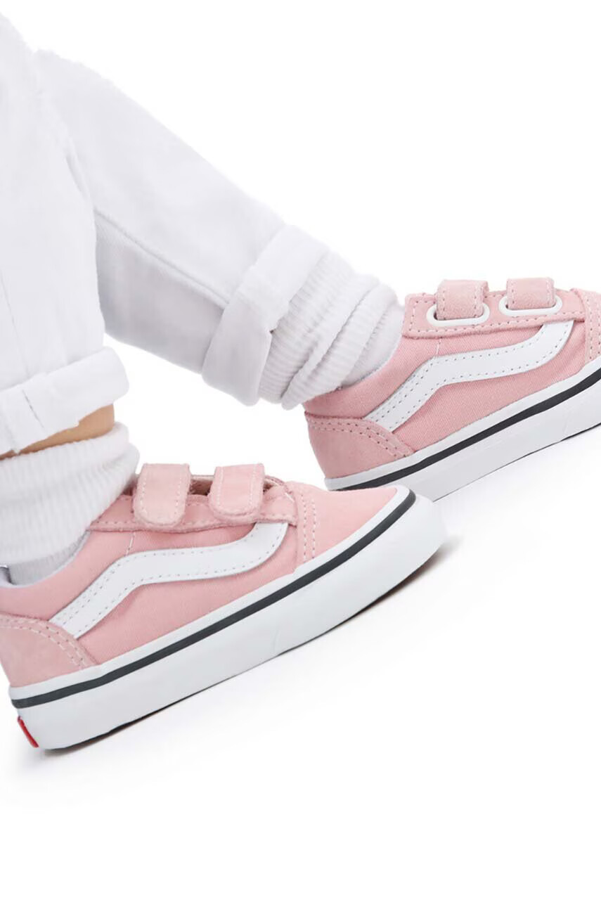 Vans Детски ниски кецове в розово - Pepit.bg