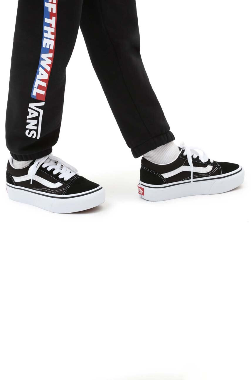 Vans Детски ниски кецове в черно - Pepit.bg