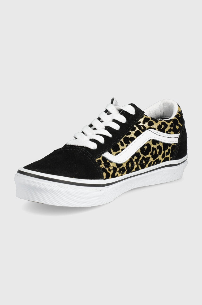 Vans Детски ниски кецове в черно - Pepit.bg