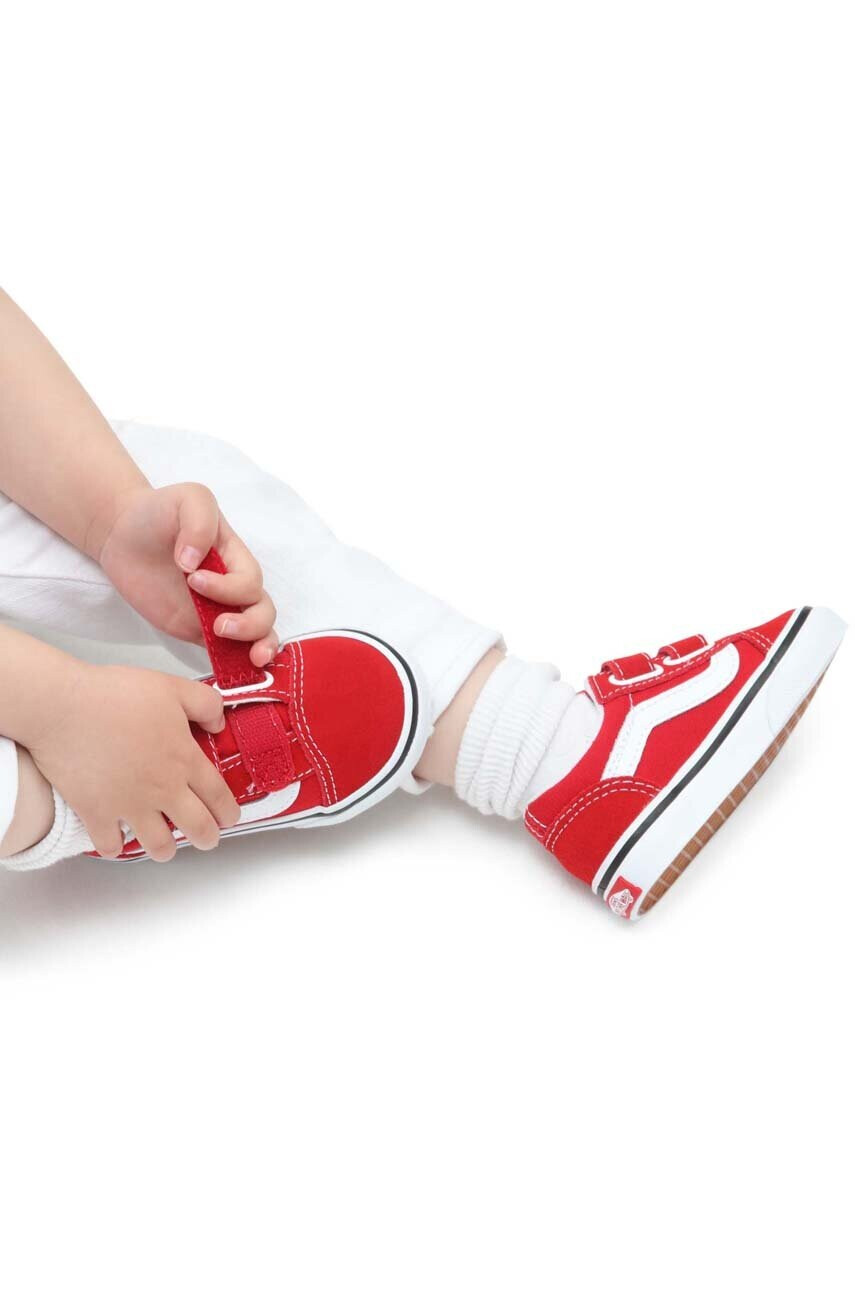 Vans Детски ниски кецове в червено - Pepit.bg
