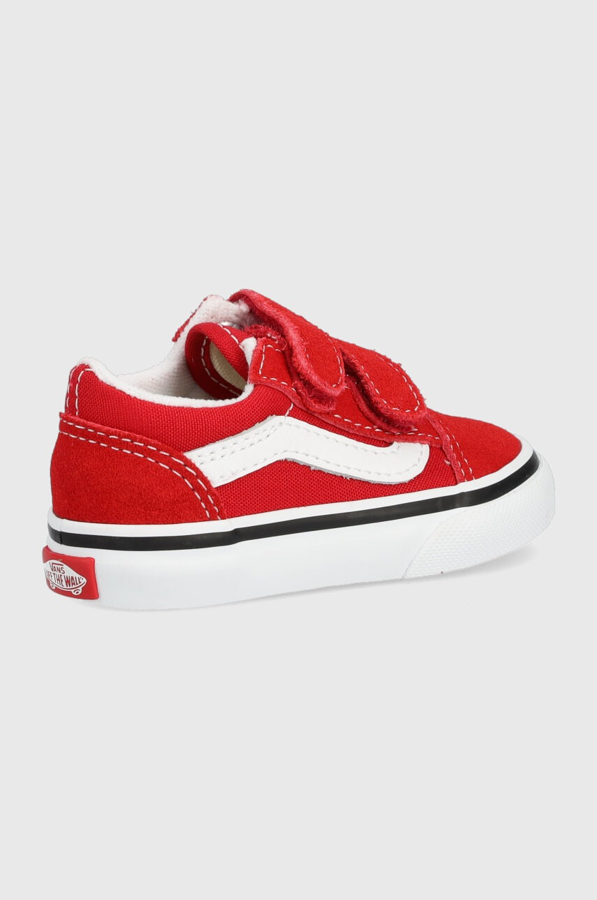 Vans Детски ниски кецове в червено - Pepit.bg