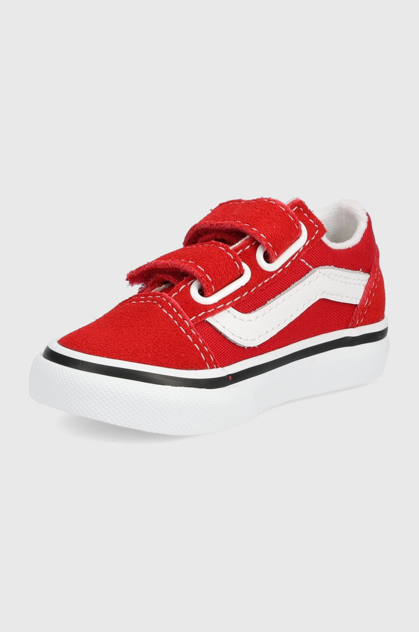 Vans Детски ниски кецове в червено - Pepit.bg