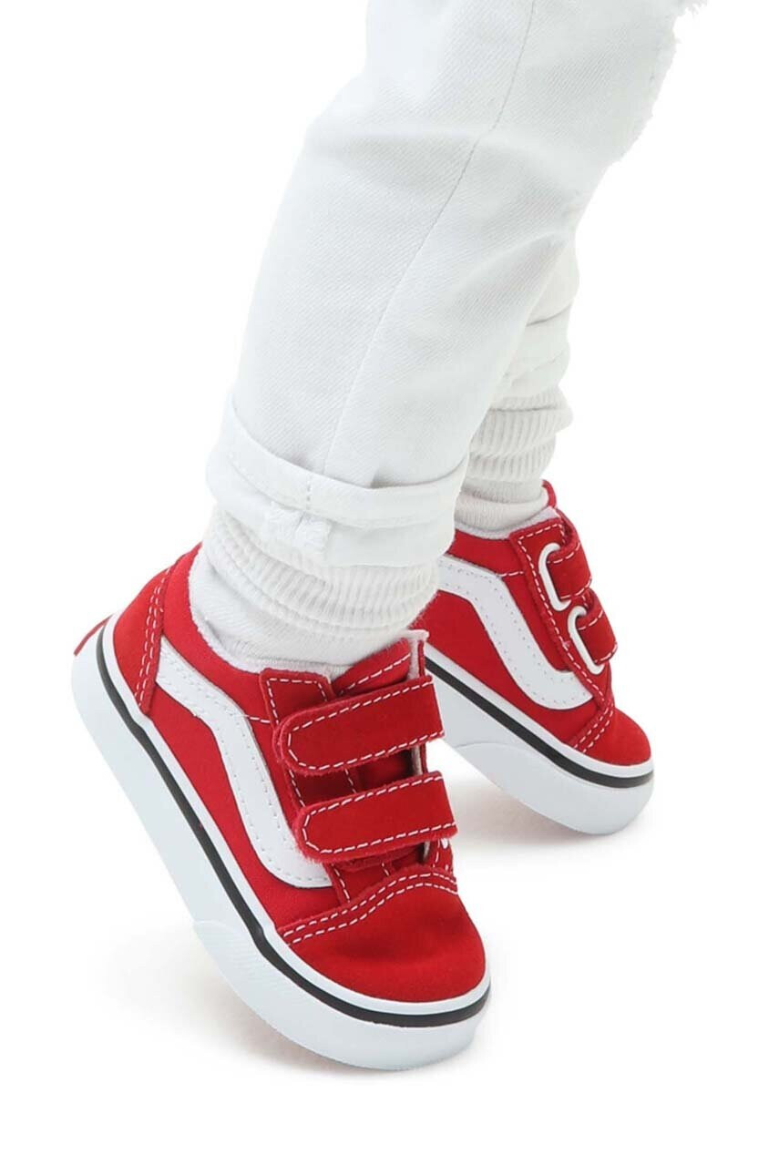 Vans Детски ниски кецове в червено - Pepit.bg