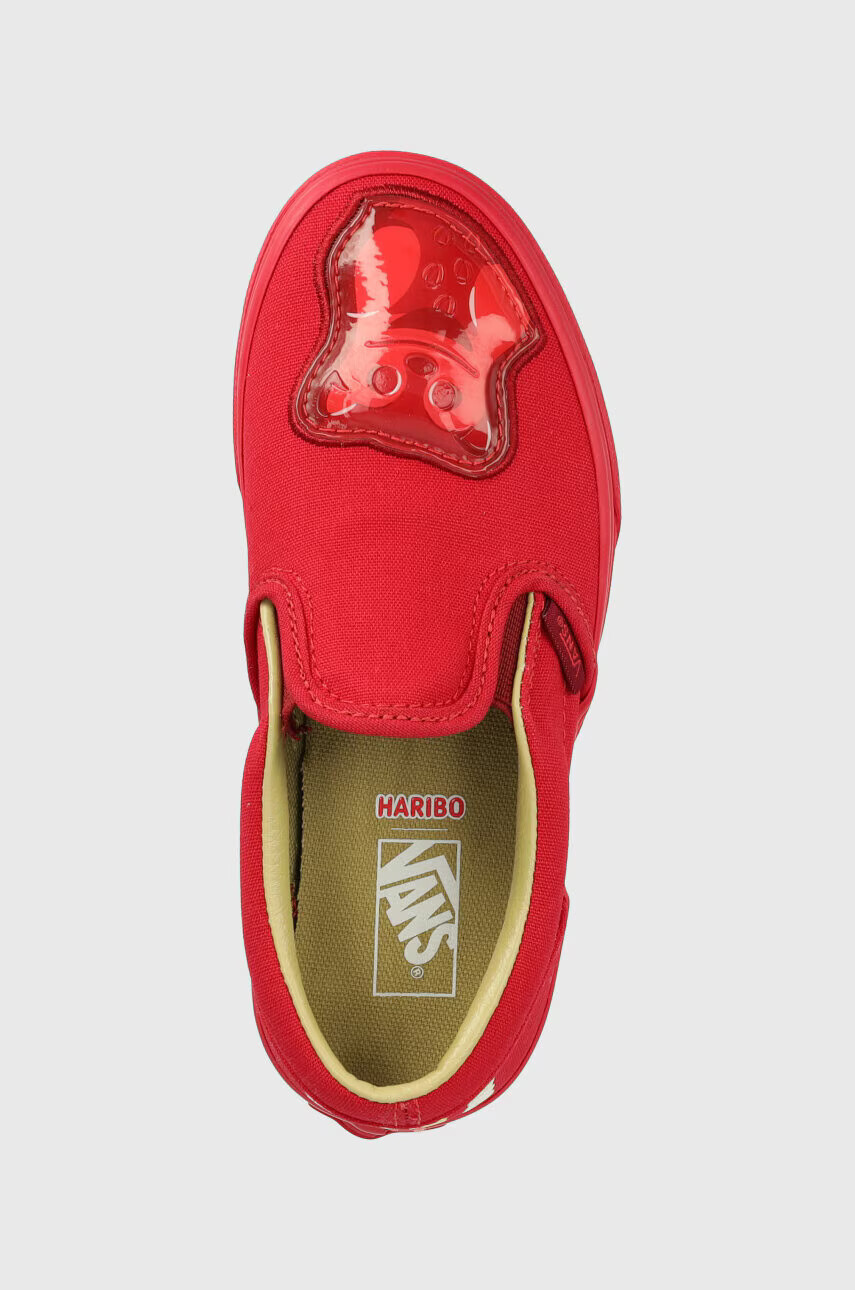Vans Детски ниски кецове Classic Slip-On HARIBO HARB GOLD в червено - Pepit.bg