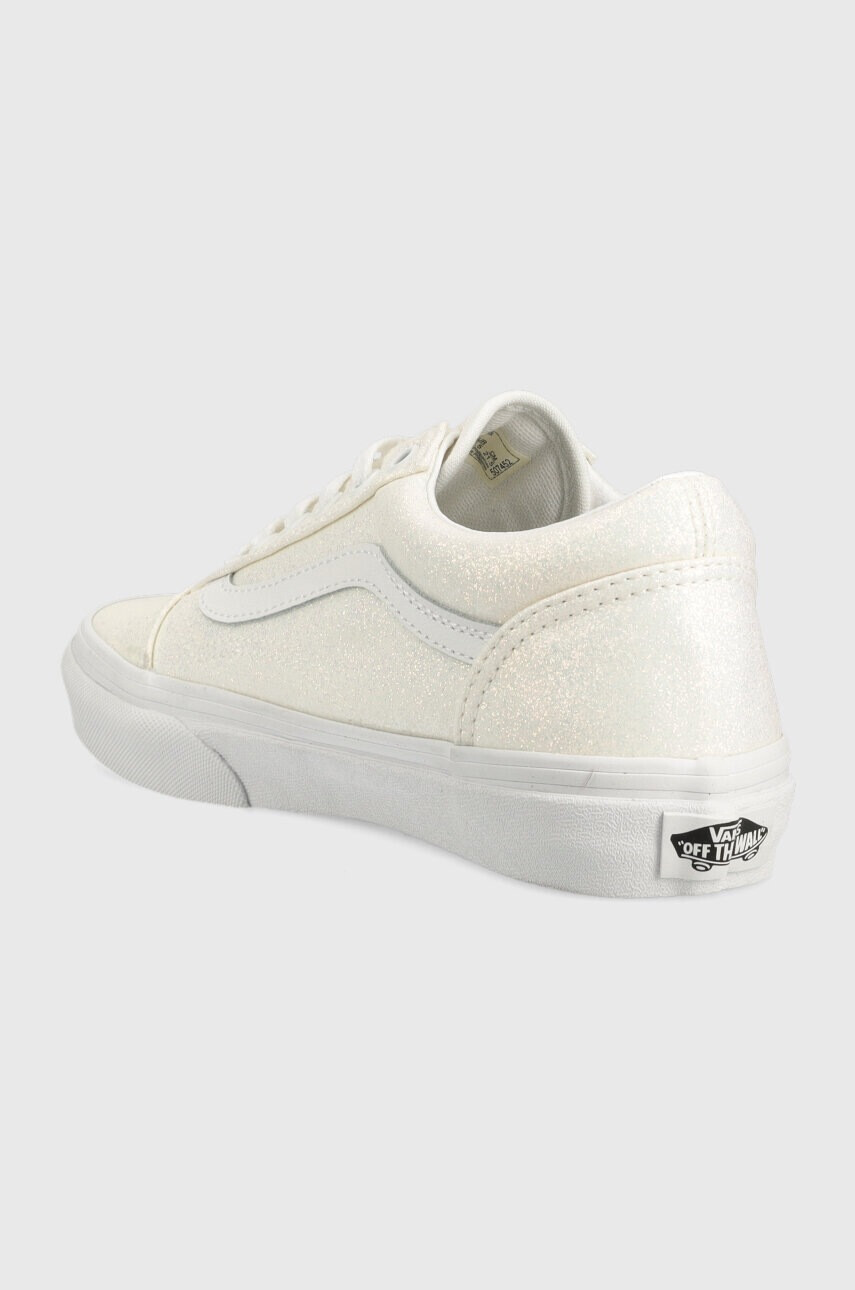 Vans Детски ниски кецове JN Old Skool GLTR WHITE в бяло - Pepit.bg