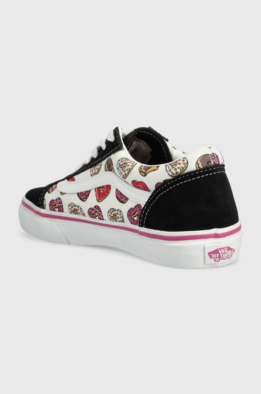 Vans Детски ниски кецове JN Old Skool LOVE BLKPK в черно - Pepit.bg