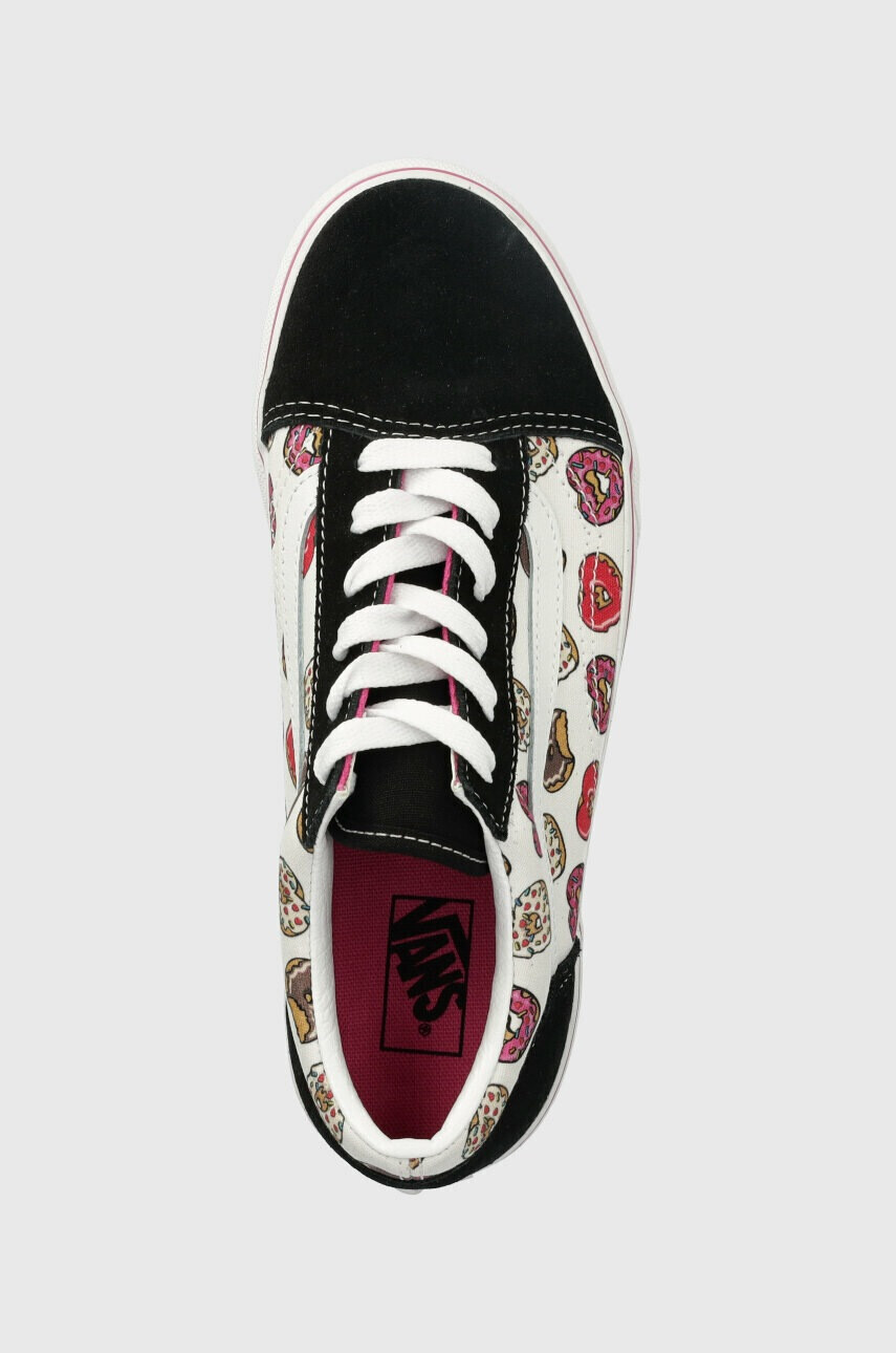 Vans Детски ниски кецове JN Old Skool LOVE BLKPK в черно - Pepit.bg