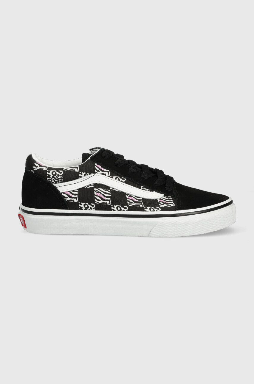 Vans Детски ниски кецове JN Old Skool ZEBR BLACK в черно - Pepit.bg