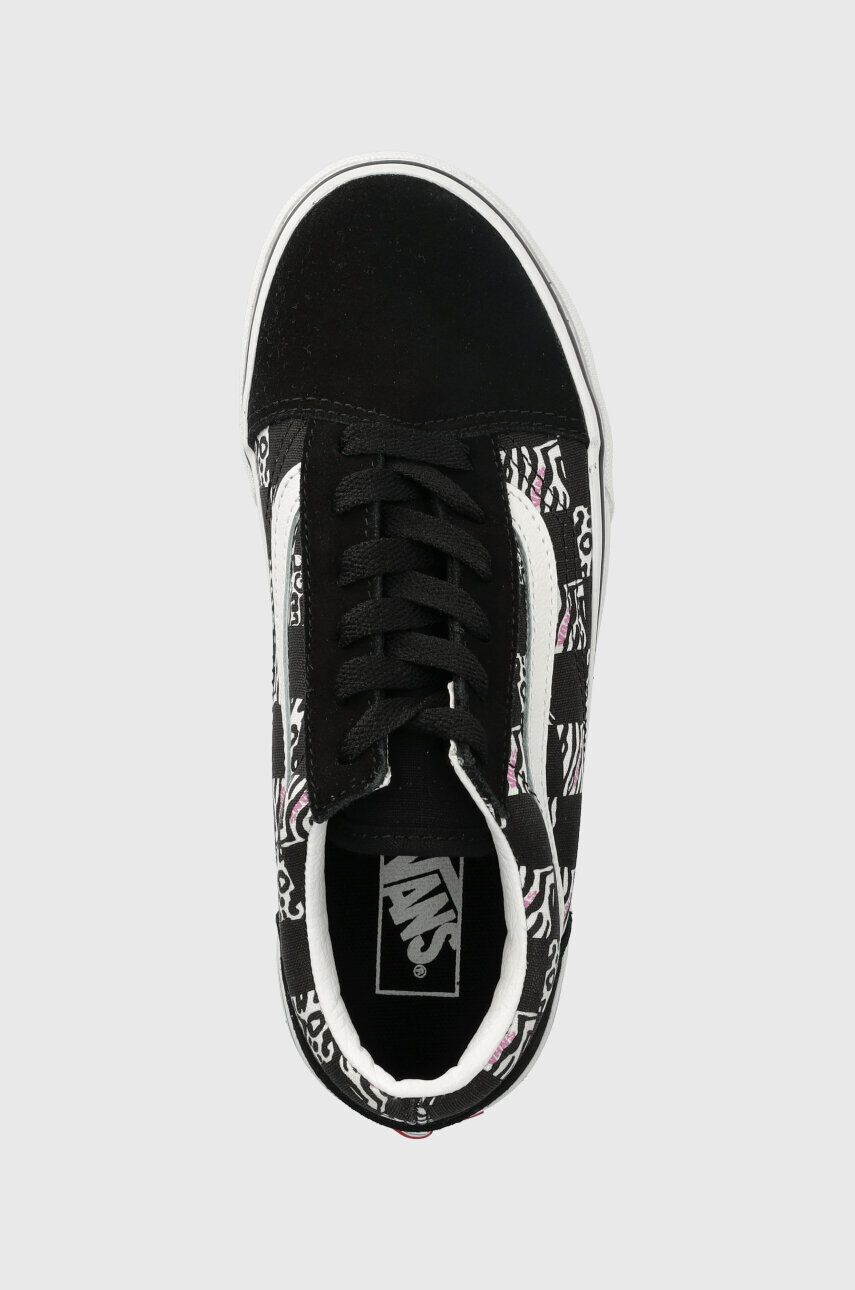 Vans Детски ниски кецове JN Old Skool ZEBR BLACK в черно - Pepit.bg