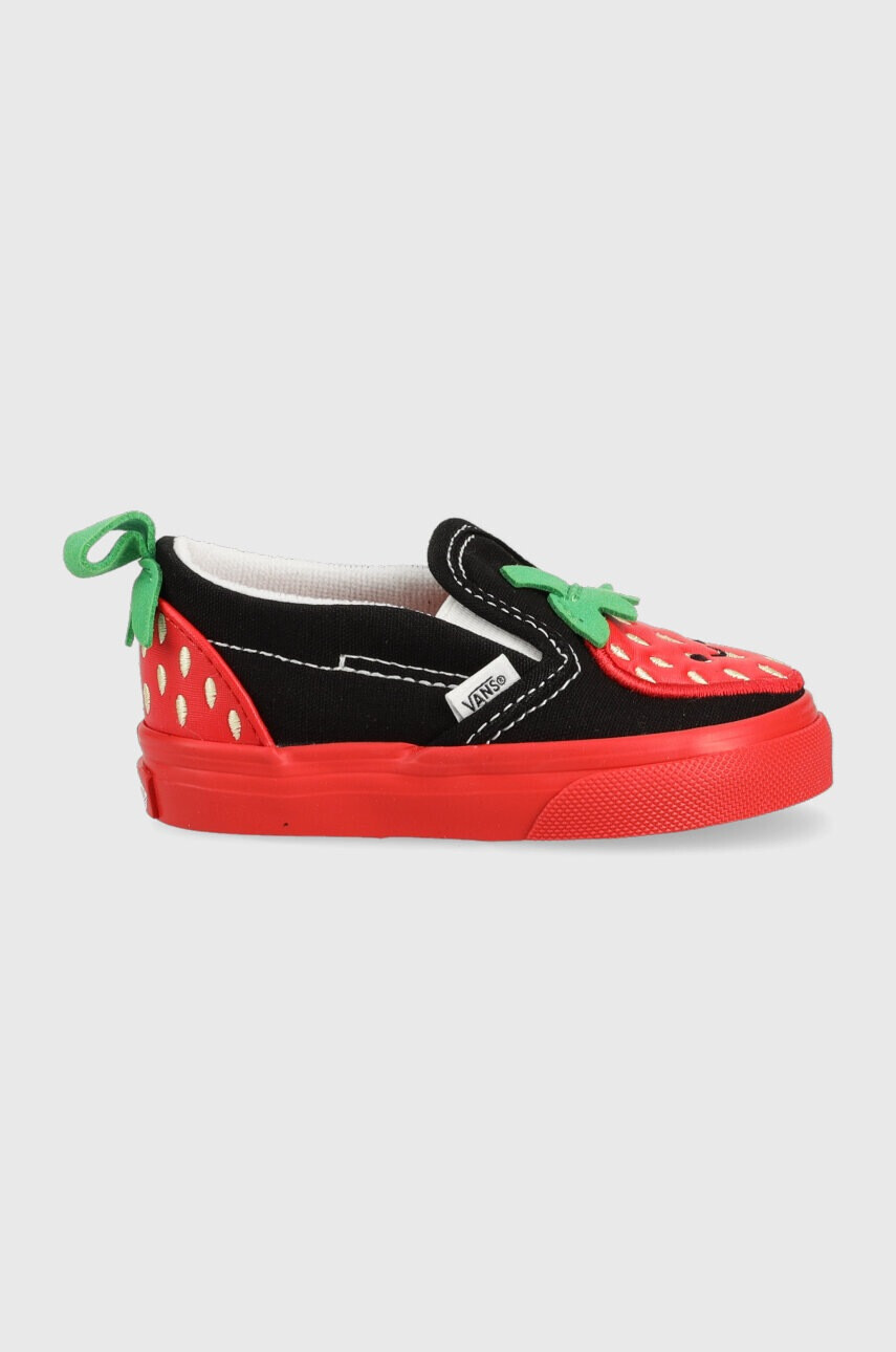 Vans Детски ниски кецове Slip On V Berry DRDBL в черно - Pepit.bg