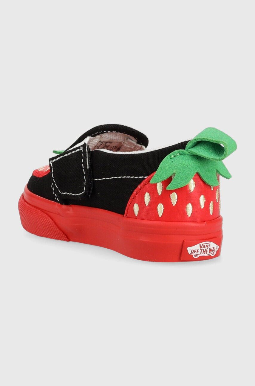 Vans Детски ниски кецове Slip On V Berry DRDBL в черно - Pepit.bg