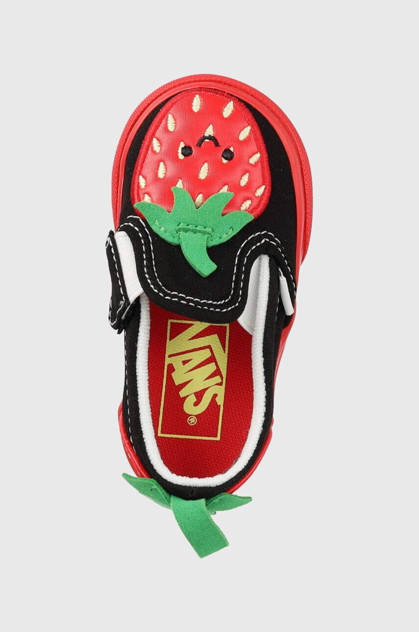 Vans Детски ниски кецове Slip On V Berry DRDBL в черно - Pepit.bg