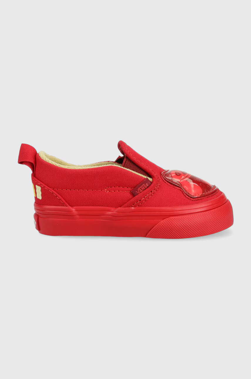 Vans Детски ниски кецове Slip-On V HARIBO HARB GOLD в червено - Pepit.bg