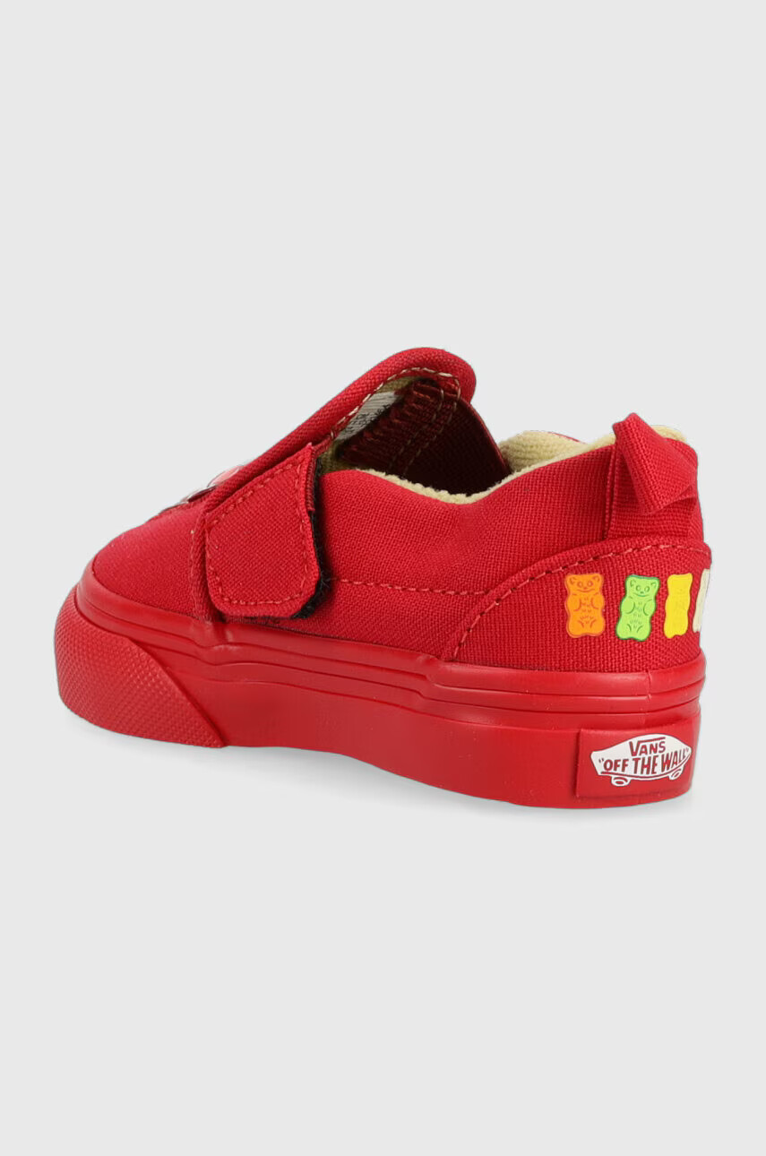 Vans Детски ниски кецове Slip-On V HARIBO HARB GOLD в червено - Pepit.bg