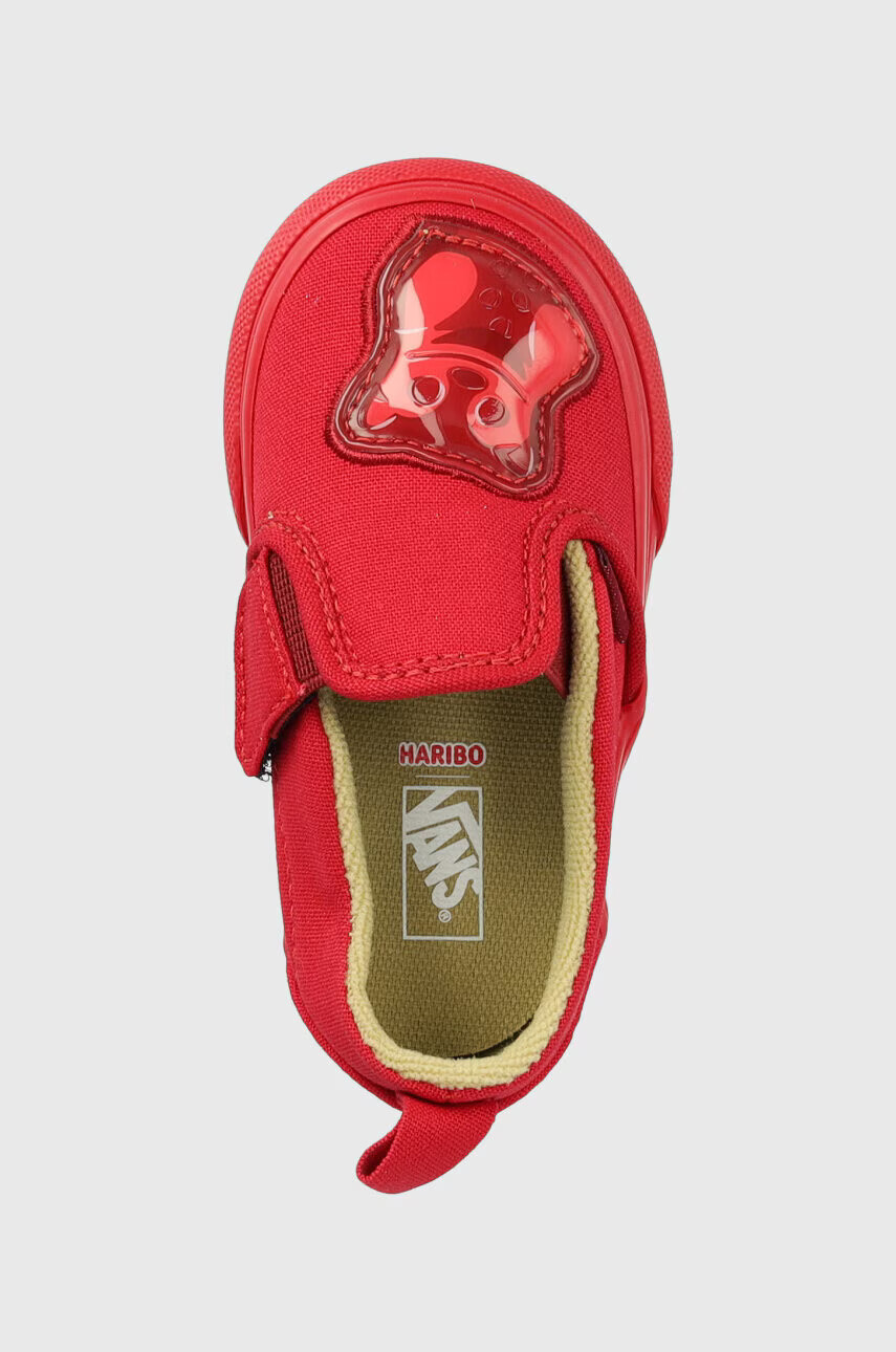 Vans Детски ниски кецове Slip-On V HARIBO HARB GOLD в червено - Pepit.bg