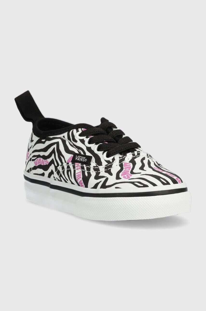 Vans Детски ниски кецове TD Authentic Elastic ZEBR MDBLU в черно - Pepit.bg