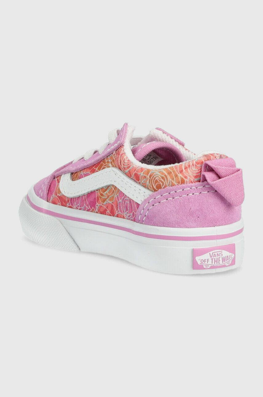 Vans Детски ниски кецове TD Old Skool Elastic Lace ROSE DKBLU в лилаво - Pepit.bg