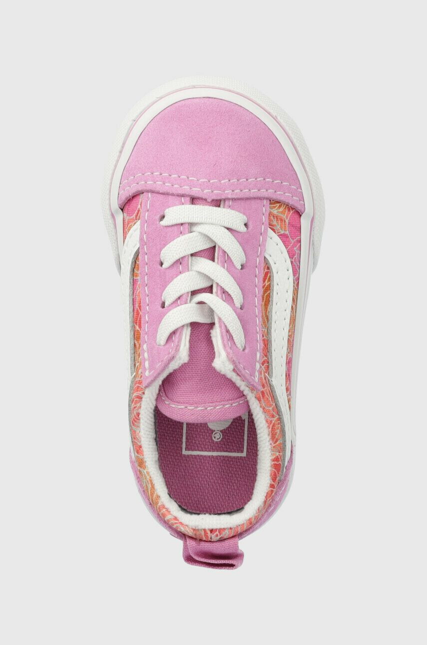 Vans Детски ниски кецове TD Old Skool Elastic Lace ROSE DKBLU в лилаво - Pepit.bg