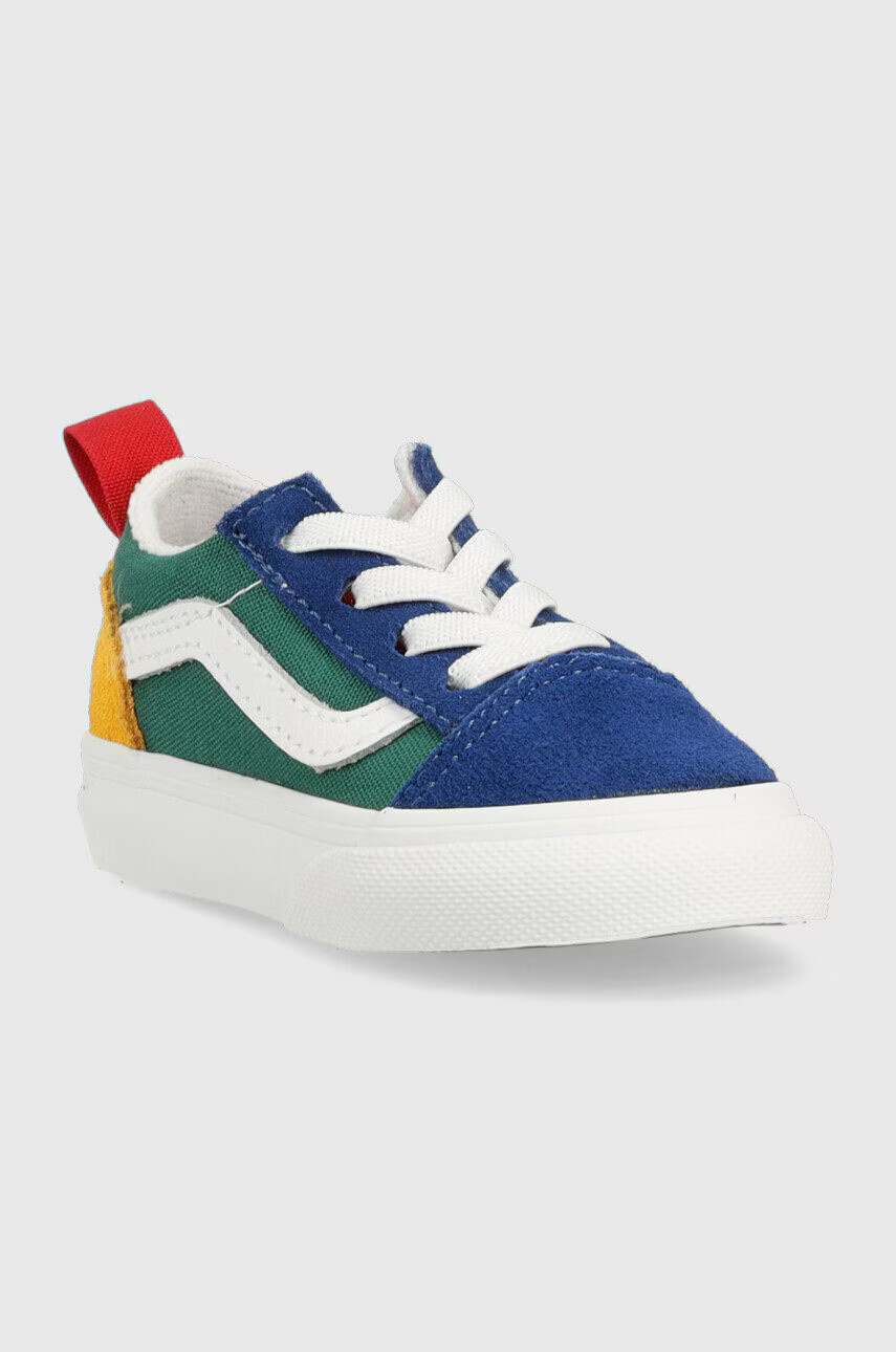 Vans Детски ниски кецове TD Old Skool Elastic Lace VNYC MBLUE - Pepit.bg