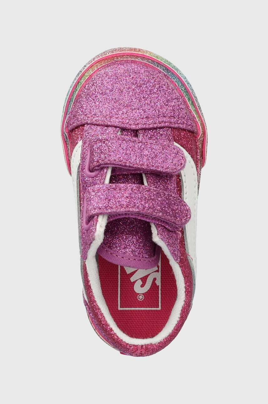 Vans Детски ниски кецове TD Old Skool V GLIT MULTI в лилаво - Pepit.bg