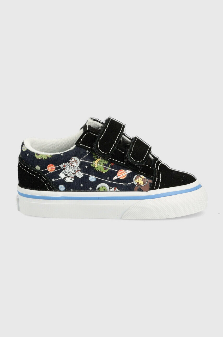 Vans Детски ниски кецове TD Old Skool V GLOW BLKBU В черно - Pepit.bg