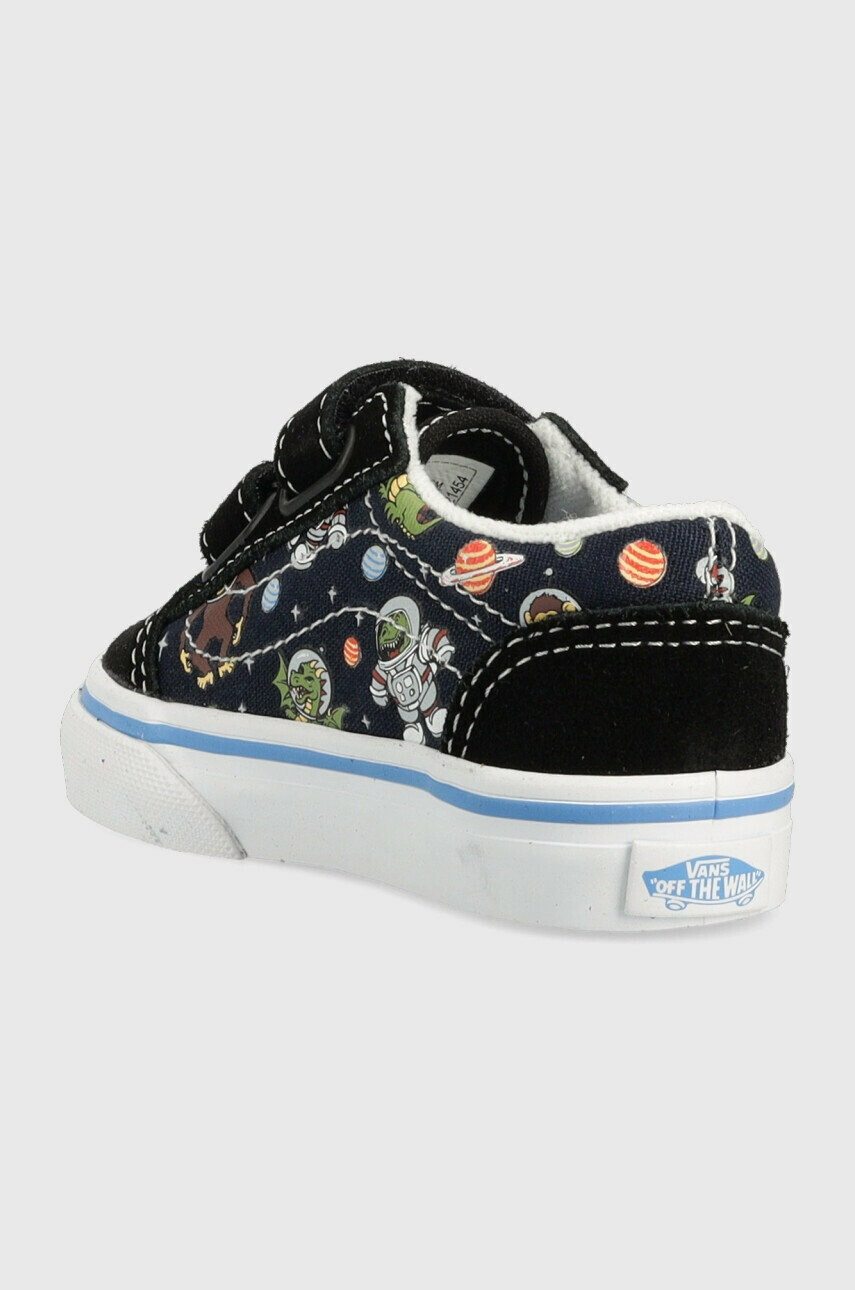 Vans Детски ниски кецове TD Old Skool V GLOW BLKBU В черно - Pepit.bg