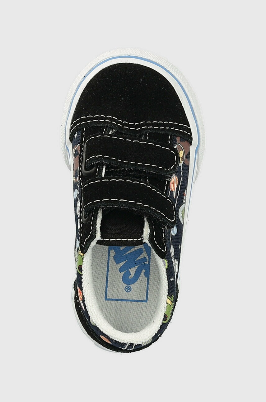 Vans Детски ниски кецове TD Old Skool V GLOW BLKBU В черно - Pepit.bg